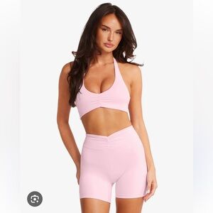 Csb Crop Shop Boutique Clara Crop and Ruched Shorts Form Set